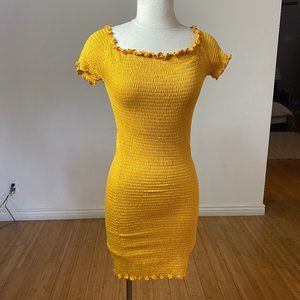 Bohemian summer dress, slim fit, strechy